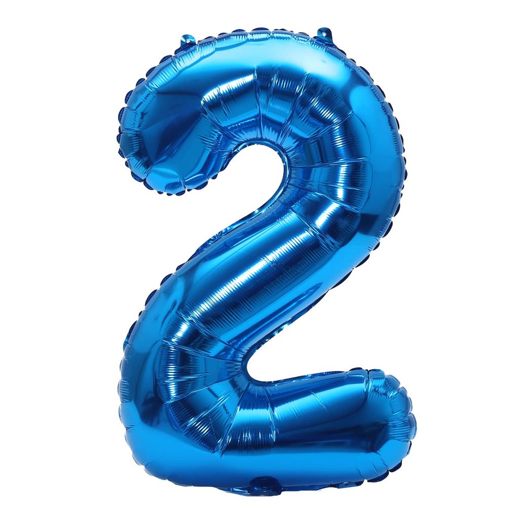 32inch Blue Number Foil Balloon 0-9 for Birthday Party Decoration Baby Shower Supplie Boy Man Toddler Baby Birthday Decoration