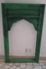 Carved Wood Jharokha Window Frame: Vintage Indian Wall Decor