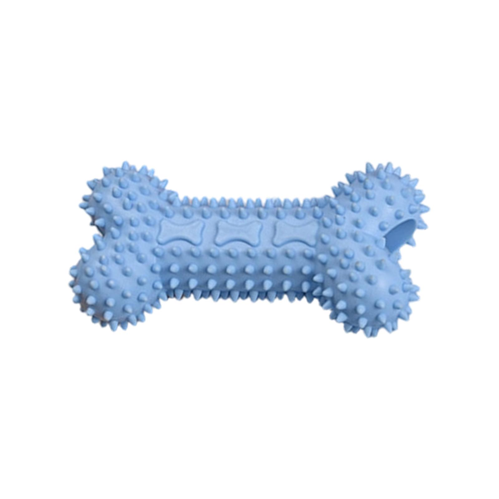 

Durable Dog Chew Toy Bone Shape for Pet Dental Care and Interactive Play Suitable for Small and Medium Dogs One Size синій