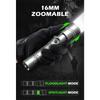 Aluminum Alloy Laser Flashlight USB C Rechargeable 1200mAh Battery Long Range Beam Underwater Diving Hunting Search Light