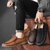 Fashion 2025 Trend Mens Casual Shoes Handmade Leather Comfy Loafers Moccasins Luxury Designers Lightweight Breathable Men Outdoor Shoes