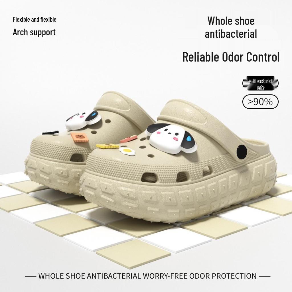 Women's Platform Clog Sandals: Non-Slip, Breathable, Wear-Resistant for Home & Beach