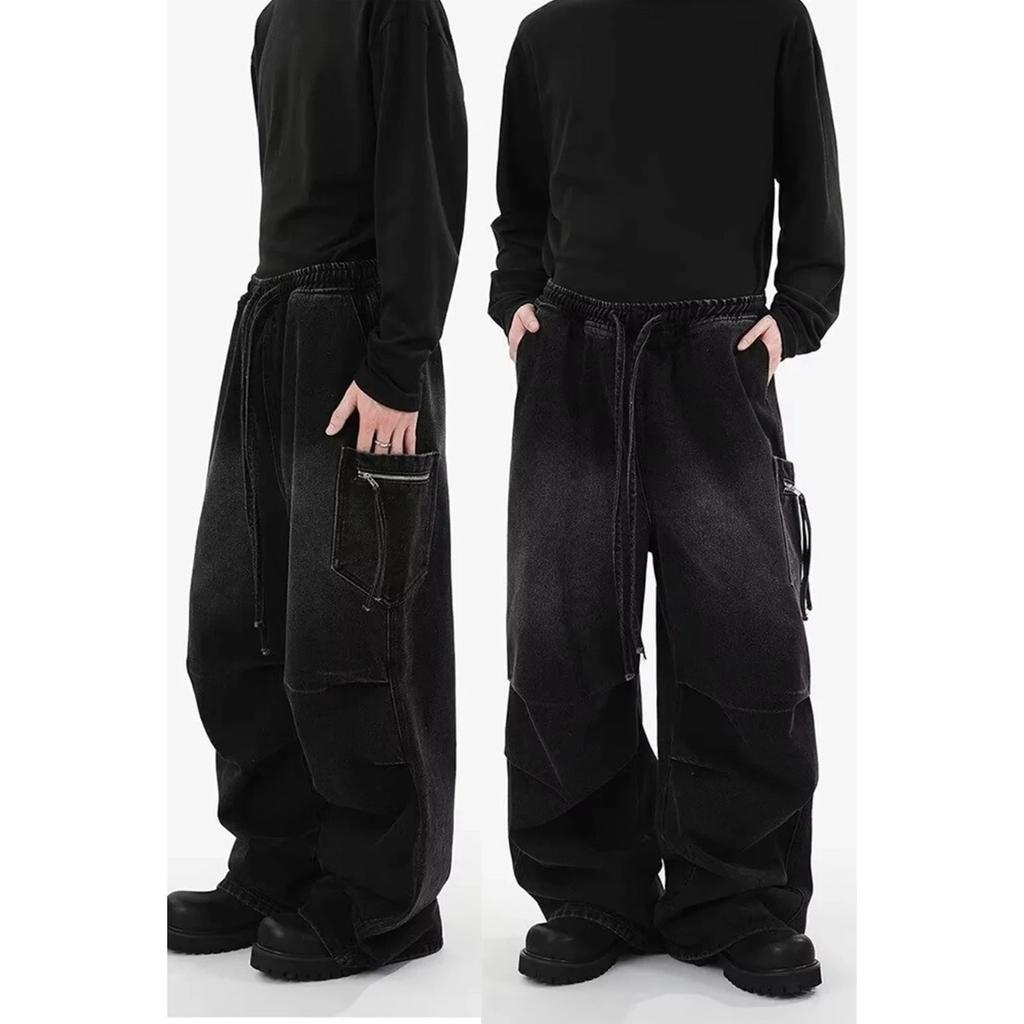 Y2K Baggy Jeans Unisex Trendy Casual Wide-Leg Denim Pants High Street Quality American Style Streetwear Oversize Trousers