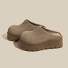 Fashion High Heels Women's Platform Slippers Autumn Suede Shoes for Woman Comfortable Casual Shoes 2025 New Trends Zapatillas De Mujer