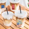 65 Waterproof PVC Stickers for Beverage Cups: Internet-Inspired Designs for Milk Tea, Coffee & More