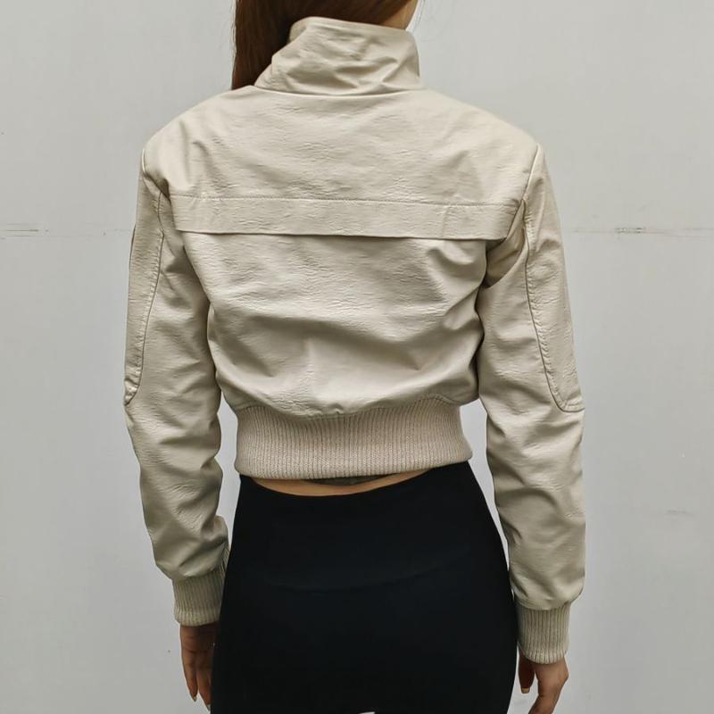Vintage Style Motorcycle Jacket Leather Short Coat Women Spring and Autumn Super Hot Punk Fashion Trend Women's Jacket