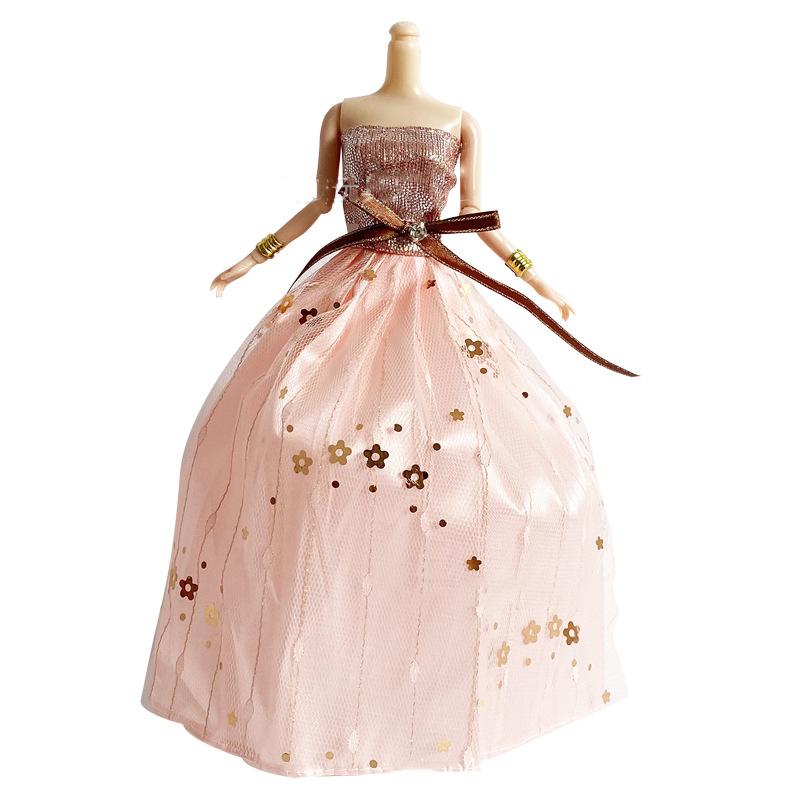 

30Cm Doll Clothing 1/6 Dress Up Doll Wedding Dresses Fashion Play House Princess Trailing Large Dresses For 1/6 Xinyi Fr Bb Doll Fits 30cm dolls