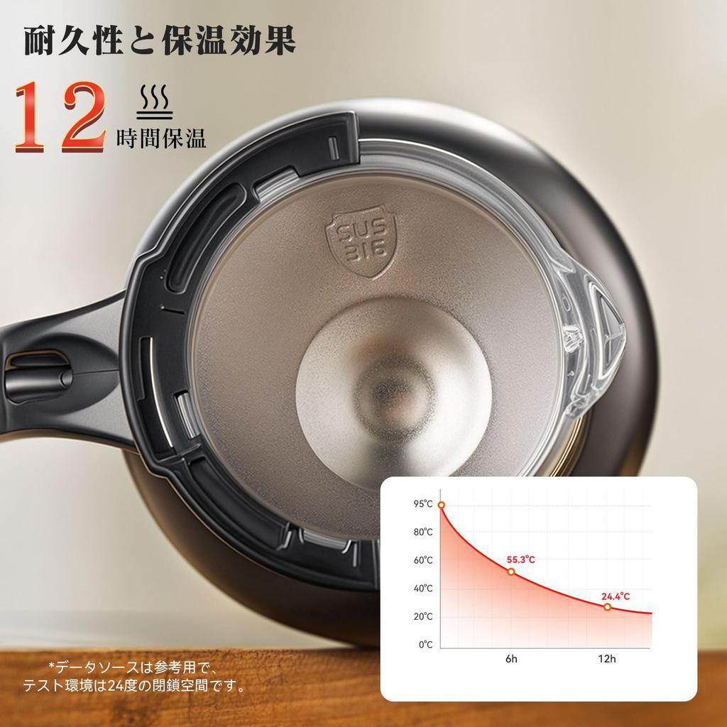 Ceainic GIANXI 800ml cu Infuzor One-Touch, Oțel Inoxidabil 316, Ceainic Elegant Multifuncțional pentru Ceai Negru și Ceai Verde