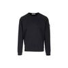 STONE ISLAND FW23 Crew Neck Logo Long Sleeve Sweatshirt Unisex Sweatshirt Black 791562420-V0029