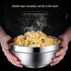 16cm 304 Stainless Steel Double-Wall Insulated Bowl Set