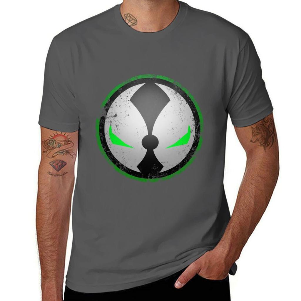 T-shirt vintage Spawn Vestibilità Atletica Top Sportivo a Maniche Corte