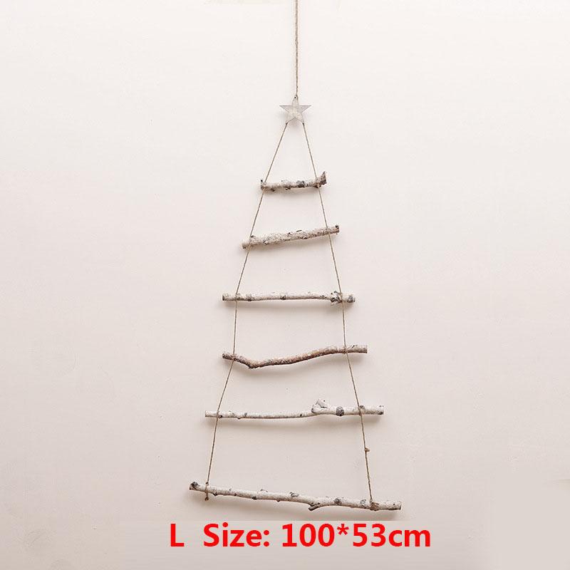 Shabby Chic Wall Hanging Pre-Lit DIY Wooden Ladder Christmas Tree