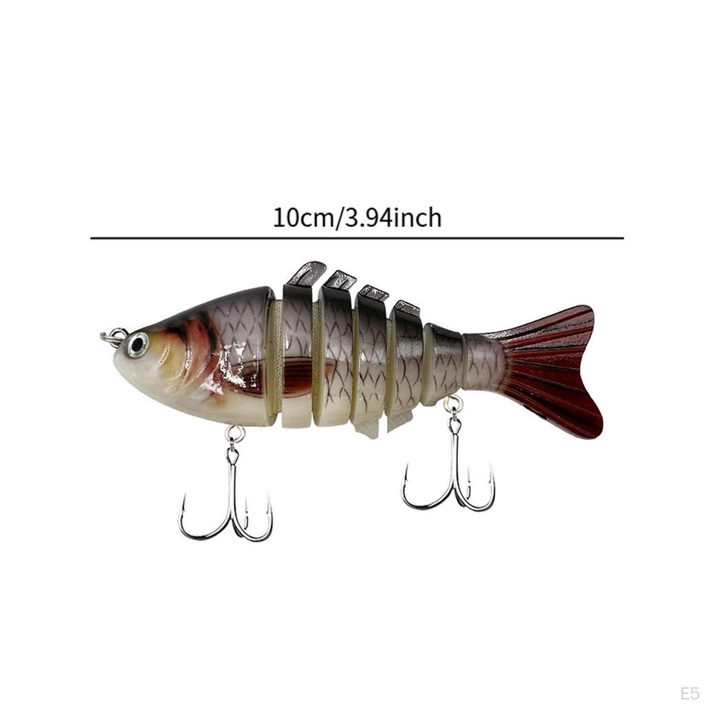 7 Segment Fishing Bait with Hook for Crappie Salmon Bluegill