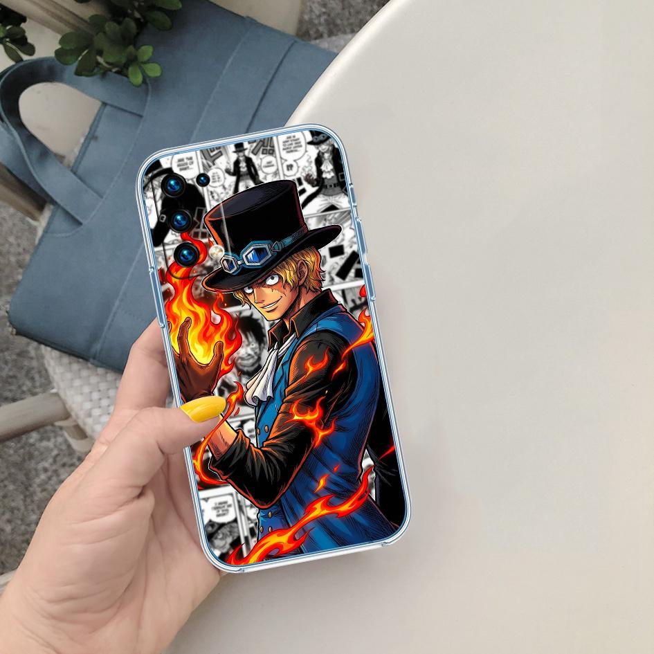 FM42 One Piece Sabo Soft Shell Transparent Phone Case for Motorola Moto G7 G8 G9 G84 G85 G73 G24 G15 Z2 Play Power Plus