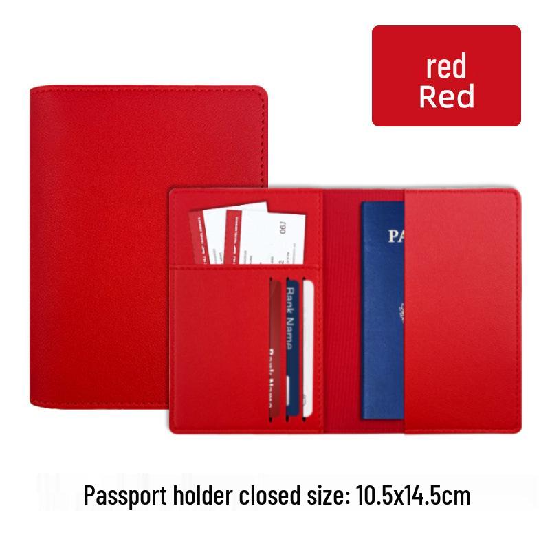 Multi-Card Slot Leather Passport Protection Book: PU Leather Multi-Functional Travel Passport Holder