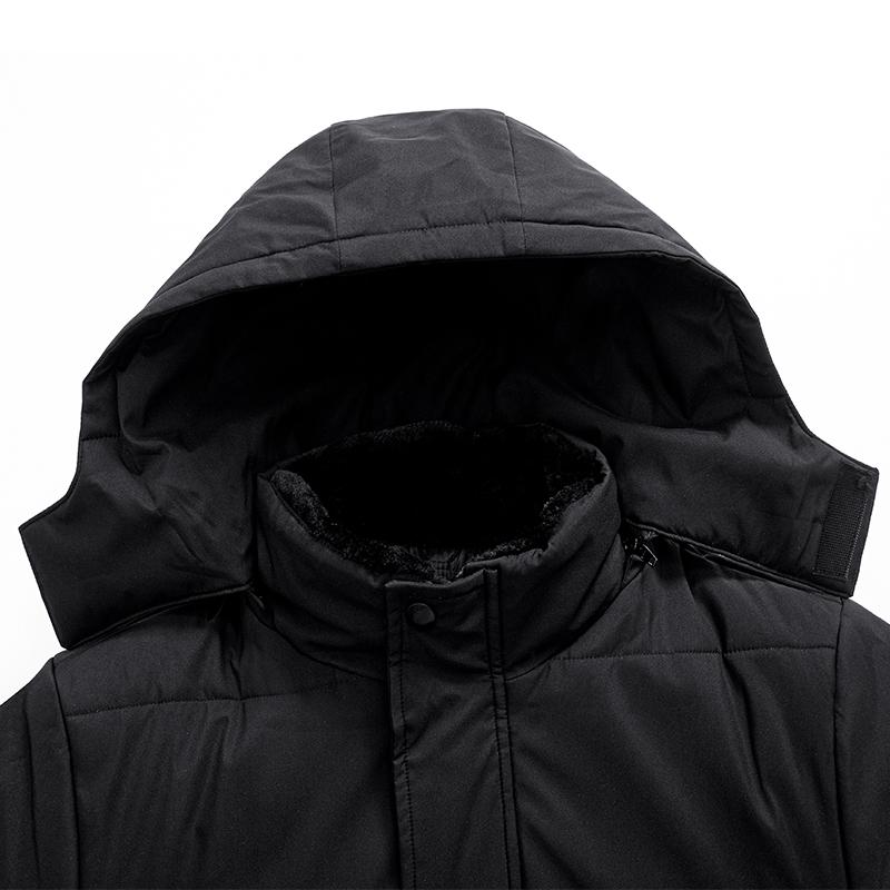 Winter Men's Parkas Fleece Cotton Thick Warm Puffer Hooded Jacket Fluffy Collar Waterproof Windbreaker Padded Coat Plus Size 8xl