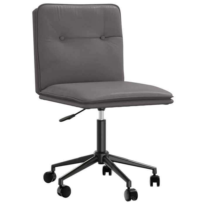 VidaXL Chaises à manger lot de 2 gris similicuir, chaise, chaise de salon, chaise d'appoint, chaise de cuisine, siège à 3315421