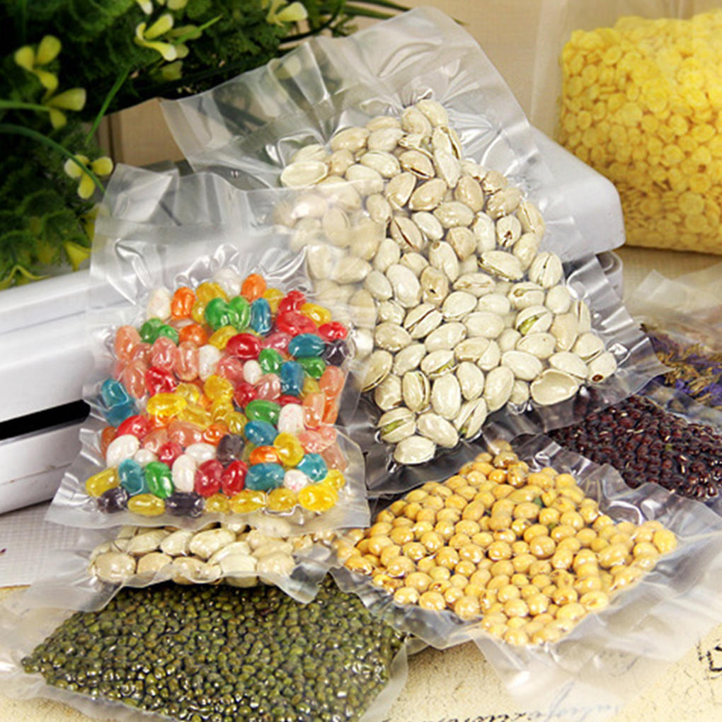 100PCS Vacuum Food Sealer Fresh Food Saver Seal Bag Commercial Storage Bags