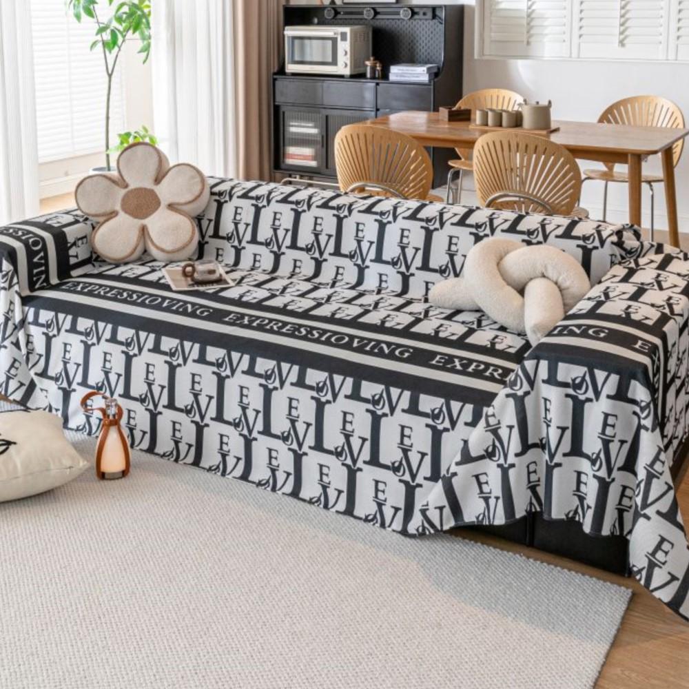 INS Nordic Snowflake Sofa Cover Mat Throw Blankets for Living Room Position Modern Throw Stripe Camping Picnic Blanket Cover