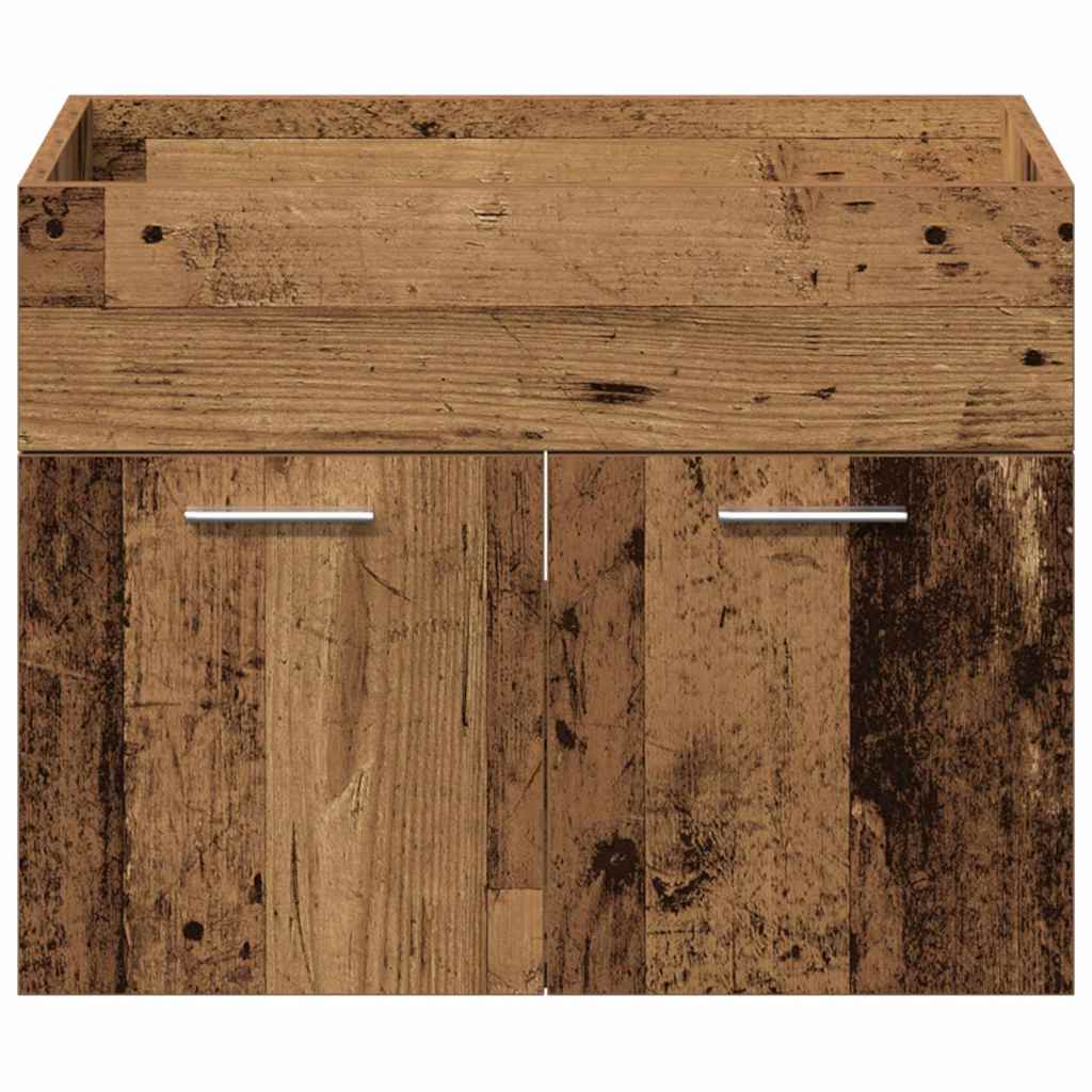 Bathroom Cabinet Reclaimed Wood Look 60 X 38.5 X 46 Cm Engineered Wood