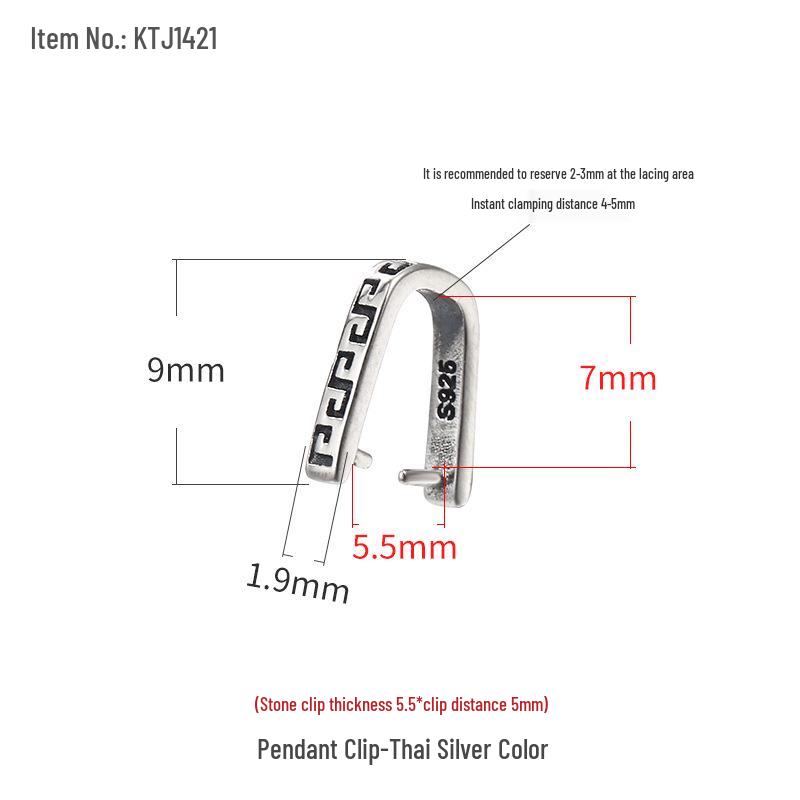 

Подвеска из стерлингового серебра 925 пробы с нефритом, застежка-ожерелье для мужчин и женщин 925 Silver