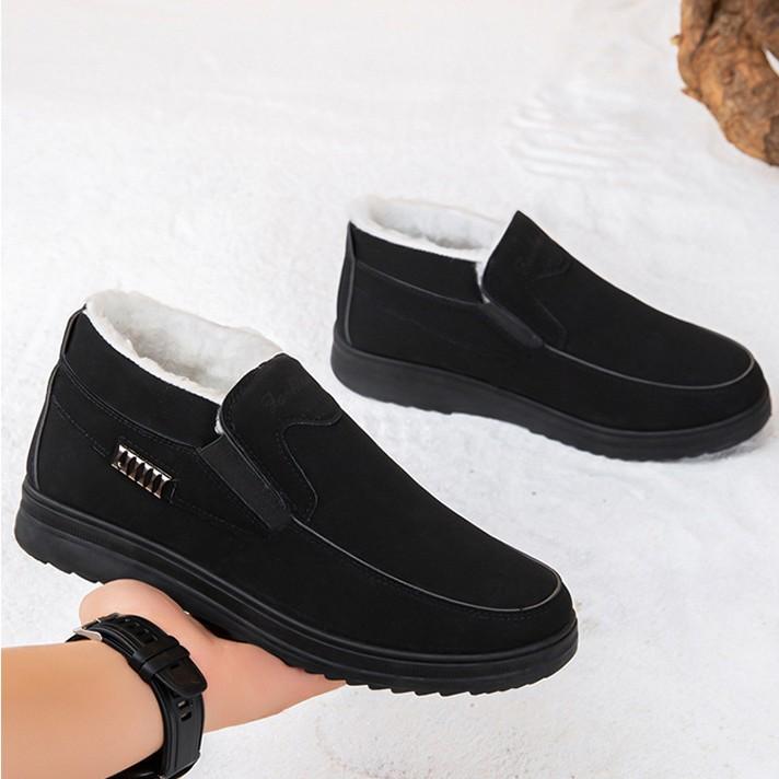 Winter velvet Beijing cloth shoes warm thickened medium non-slip cotton shoes thick-soled snow boots