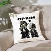 O-Opium Rap Playboi Carti Pillow Case Pillow Cover Nordic Vintage Style Cushion Covers Home Living Room Sofa Couch Seat Decor