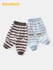 DUUDUU Fleece-Lined Baby Pants 2025: Warm Korean Style for Kids, Perfect for Autumn and Winter.