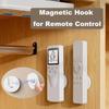 1/4Pcs Strong Magnetic Hooks Home Office Wall-Mounted Remote Control Magnet Holder Keys Anti-Lost Hanging Hanger Organizer Hook