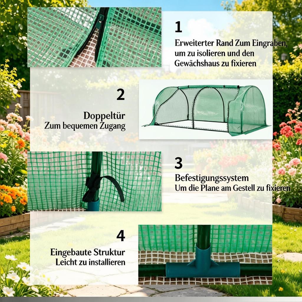 Mini Greenhouse, Plant Protection Cover for the Garden, Plant Canopy, for Balcony, Terrace (only with Mini Greenhouse)