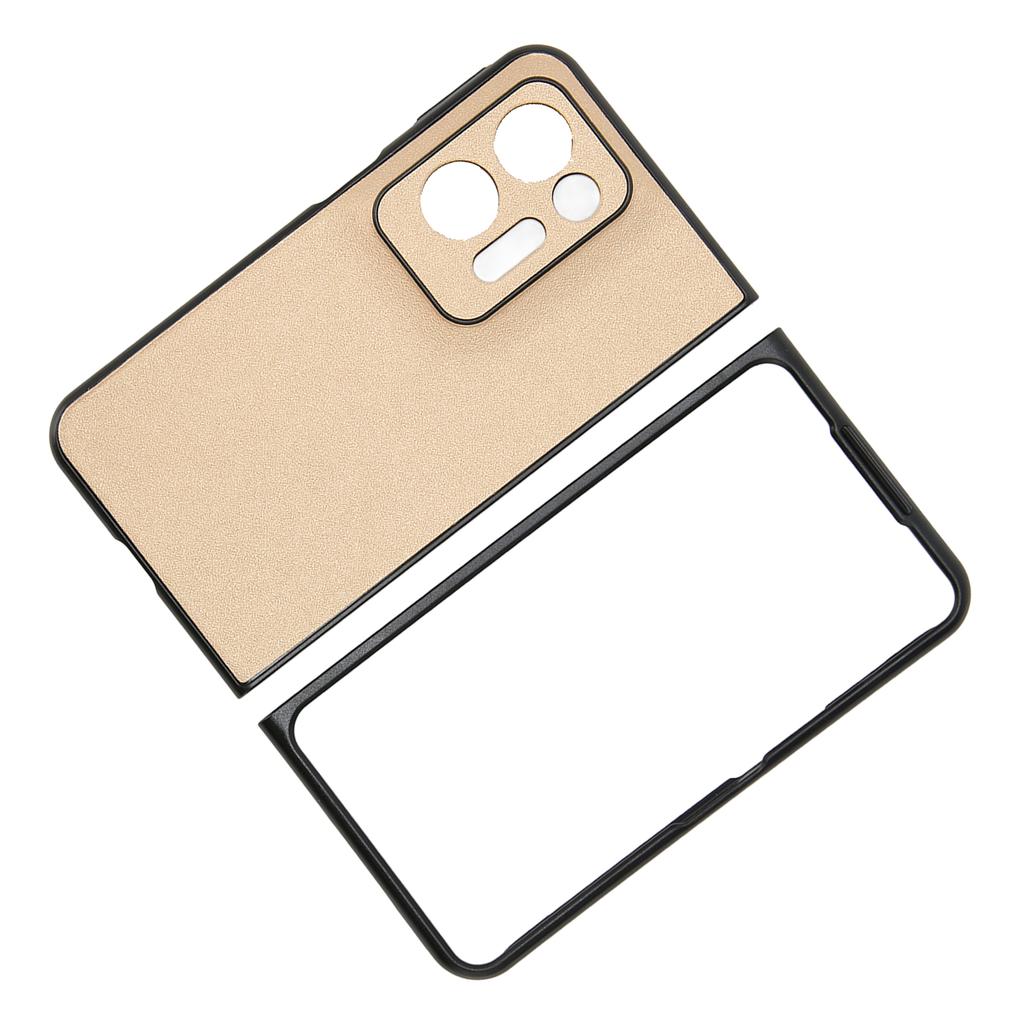 Faltbare Handyhülle mit modischem Streifenmuster, bequeme Passform, faltbare Handyhülle für Oppo Find N2 Gold