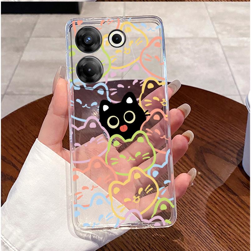 For Tecno Camon 20 Pro 5G CK8n Phone Case Techno Camon 20 Pro 5G Cover Silicone Luxury Cute Love Rabbit Funny Clear Soft Casing