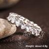 Huitan Simple Style Women Ring Inlaid Shining Heart CZ Fashion Accessories Versatile Wedding Engagement Jewelry for Lady Party