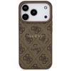 Guess 4G Ring Classic Logo MagSafe Case for iPhone 17 Pro Brown