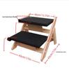 Wooden Pet Climbing Frame: Dog & Cat Ladder for Bed or Sofa