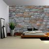 3D Stone Wall Brick Wall Printing Hippie Retro Tapestry Wall Stickers Retro Background Wall Hanging Cloth Living Room Wall Blank