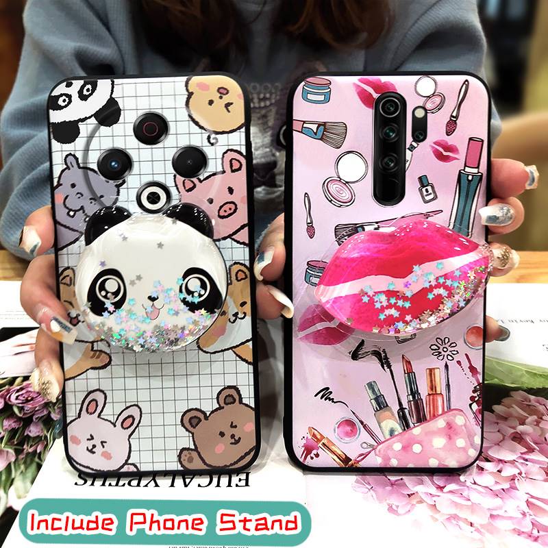 Stoßfest Wasserdicht Handyhülle Für Tecno Spark30 4G/KL6 Hautgefühl Silikon Weiche Hülle Drehbarer Ständer Schmutzabweisend