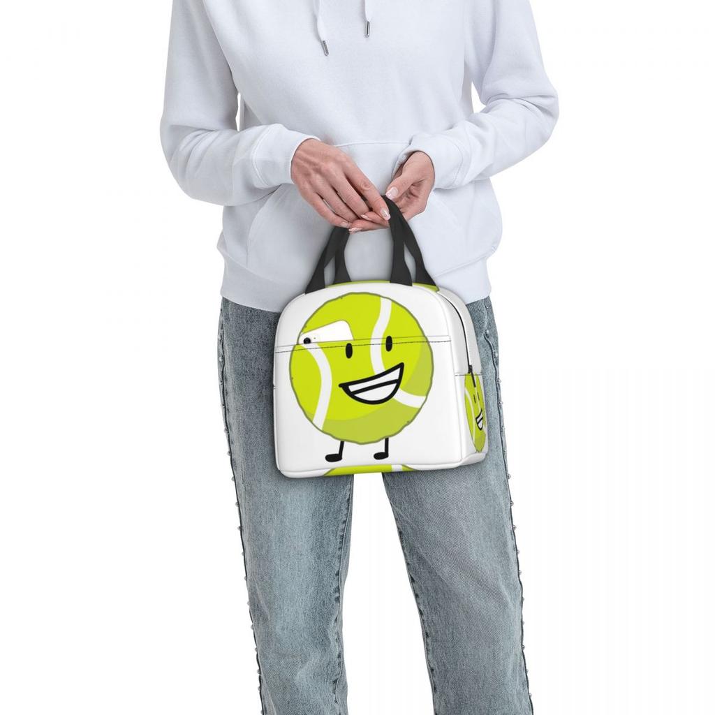Bfb Tennis Ball Insulated Lunch Bag for Women Kids Portable Food Boxes Thermal Lunch Box Tote