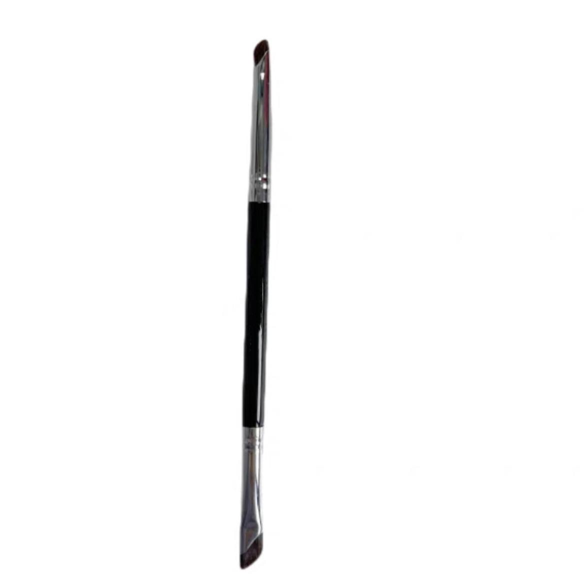 1 шт. Двусторонний аппликатор для подводки/Кисть-аппликатор для мелких деталей/Кисть для растушевки теней, Скошенная кисть для бровей, Кисть для бровей, Кисть для теней чёрный