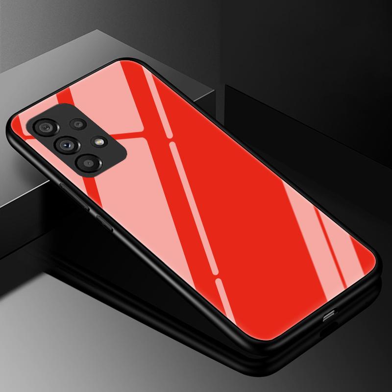 Tempered Glass Phone Case For Samsung Galaxy A31 A51 A71 5G A10 A10S A20 A30 A30S A50 A50S A70 Capa Luxury Hard Back Bumper