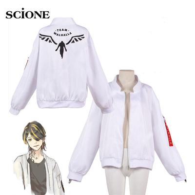 Costume de Cosplay Anime Tokyo Revengers Hanemiya Kazutora, Costumes de Cosplay, manteau blanc, uniforme Valhalla, manteau de Baseball Mikey Draken Halloween