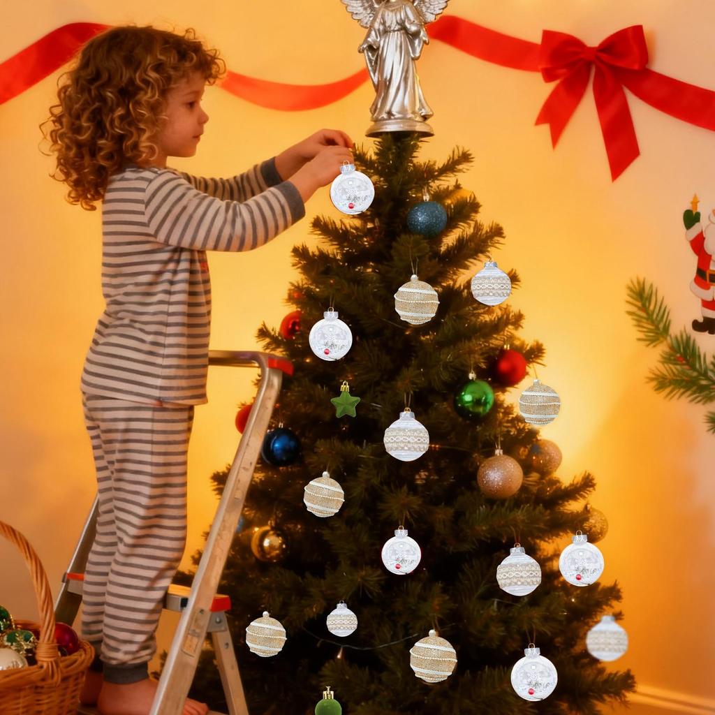 Christmas Tree Balls 9 Pieces Holiday Pendants Christmas Ornaments Set For Home School Restaurant Shopping Mall Wedding Birthday