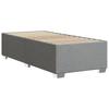 Bed Frame Without Mattress Light Grey 90x200 Cm Fabric