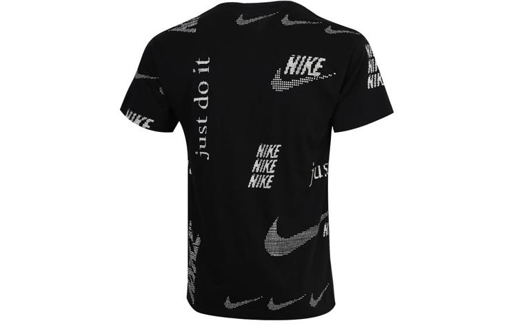 Nike T Shirts Men's Black Crew Neck Moderate Straight Fit CW0378-010