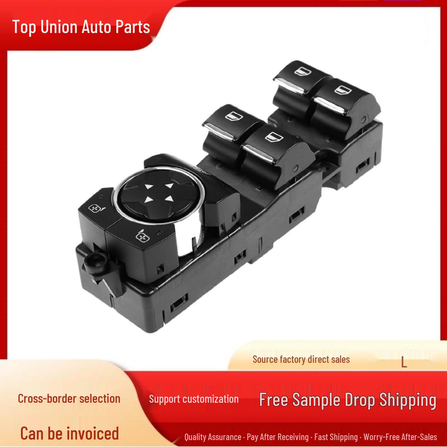 

FL3T-14B133-BGW fits 15-18 Ford F-150 power window regulator switches. Electric