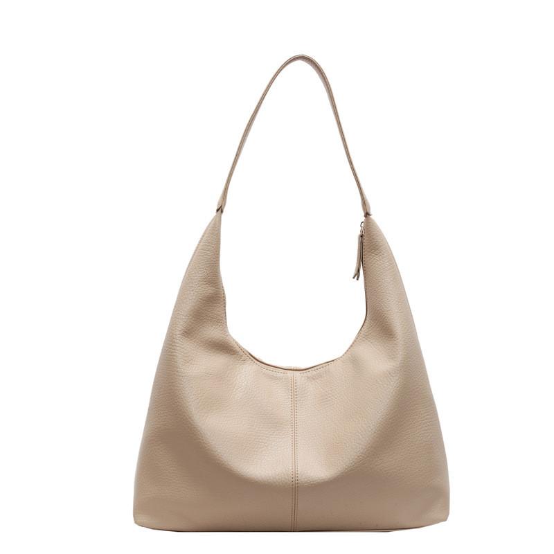 Urban Solid Color Pu Tote Bag With Large Capacity For Daily Use And Fashion Style