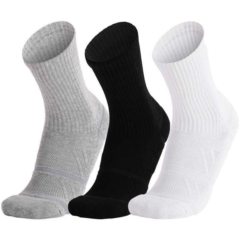 Ayoubu Men's Thickened Mid-Calf Basketball Socks