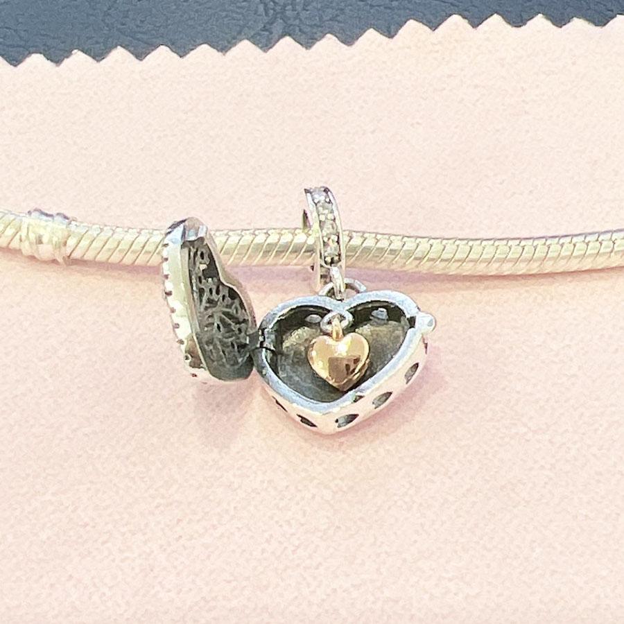 100 %925 Sterling Silver Pink Family Tree Flower Dangle Beads Fit Original Fashion Charms Bracelets Diy Women Jewelry