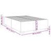 Bed Frame Without Mattress Dark Grey 160 X 200 Cm Velvet