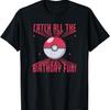 Pokémon Geburtstag Alles einfangen Der ganze Geburtstagsspaß Rotes Logo T-Shirt